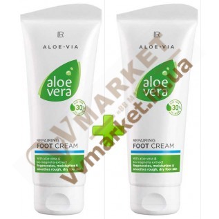 Алоэ Вера восстанавливающий крем для ног Aloe Via LR (Aloe Vera foot cream), набор 2шт по 100 мл с доставкой вся Украина